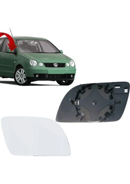 Vw Polo Sağ Ayna Camı 2002-2004 6Q0857522C