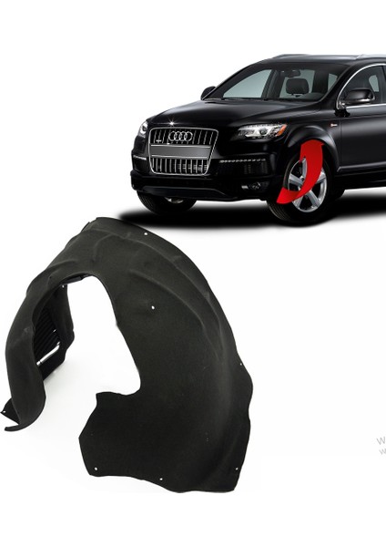 Audi Q7 Sol Ön Çamurluk Davlumbazı Halı 2010-2015 4L0809961E