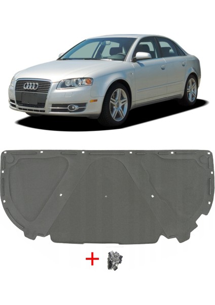 Audi A4 Motor Kaput Keçesi Klipsli 2005-2008 8E0863825AJ