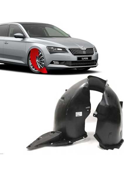 Skoda Superb Sağ Çamurluk Davlumbazı 2015-2020 3V0809958B