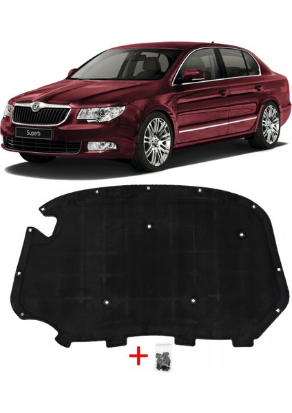 Skoda Süperb Motor Kaput Keçesi Klipsli 2009-2013 3T0863831