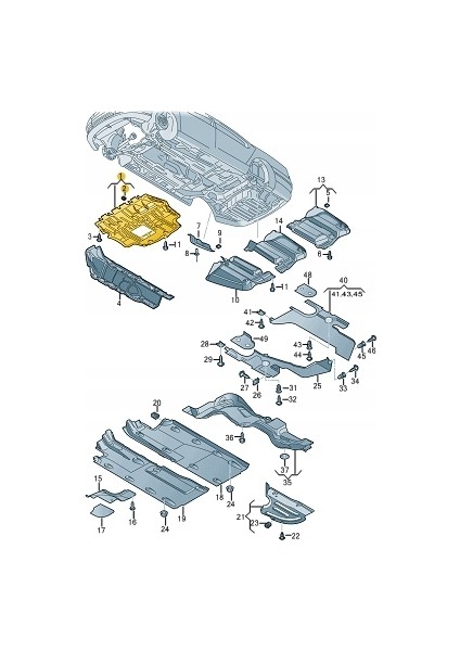 Vw Passat Motor Alt Muhafaza 2.kalite Büyük 2006-2011 3C0825235J fırsatları