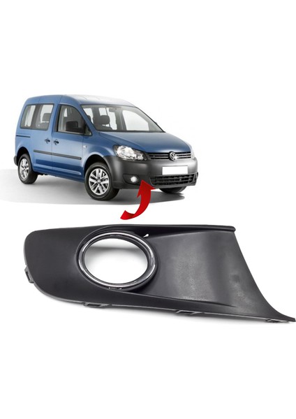 Vw Caddy Sağ Sis Kapağı Sisli Nikelajlı 2011-2014 1T0853666T