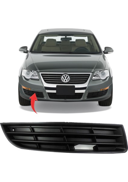 Vw Passat B6 Sağ Sis Kapağı Sissiz 2006-2011 3C0853666