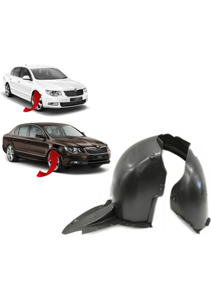 Skoda Superb Sağ Çamurluk Davlumbazı 2009-2015 3T0809958D
