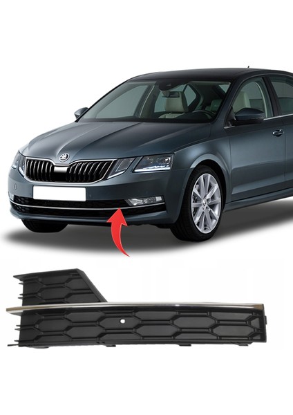 Skoda Octavia Sol Sis Kapagı Kromlu 2017-2020 5E0807681G