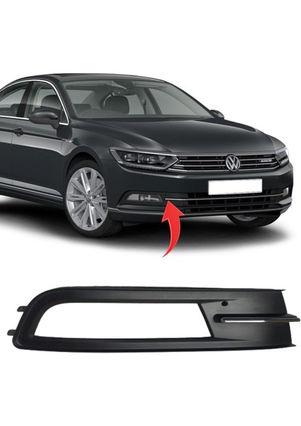 Passat B8 Sağ Sis Kapagı Sisli Nikelajlı 2015-2019 3G0854662A