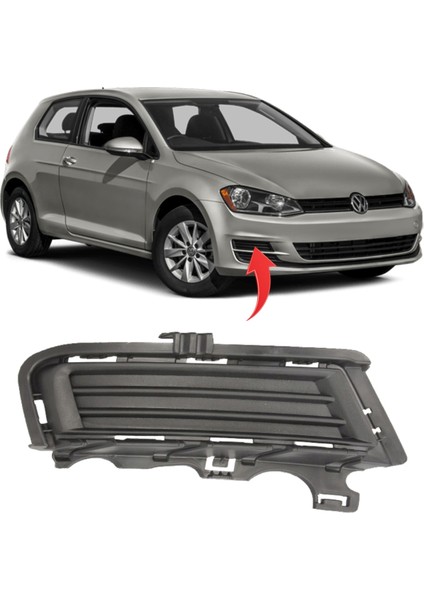 Vw Golf 7 Sağ Sis Kapagı Sissiz 2013-2017 5G0853212D