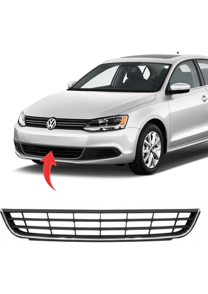 Vw Jetta Orta Izgara Orjinal Tip Kromlu 2011-2015 5C6853671