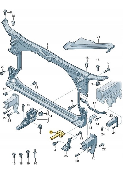 Audi A6 A7 Radyatör Braketi 2011 Sonrası fiyatları