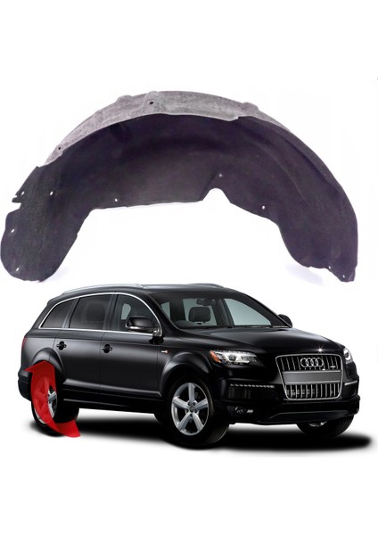 Audi Q7 Sağ Arka Çamurluk Davlumbazı Halı 2010-2015 4L0810172C