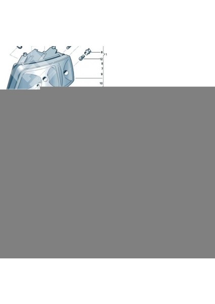 Vw T5 Sol Far Baglantı Braketi 2003-2010 7H0941405A