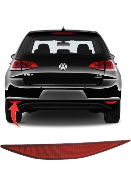 Vw Golf 7 2013-2017 Tampon Reflektörü Sol 5G0945105