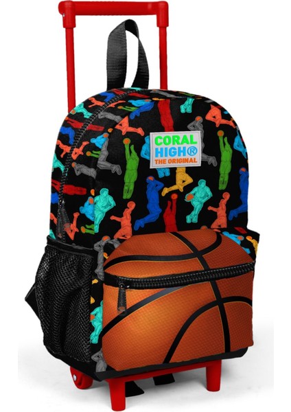 Basketbol Baskılı Anaokul Çekçek Çantası - Erkek Çocuk