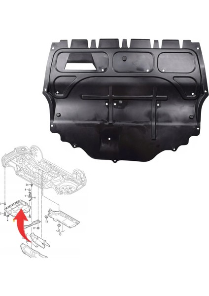 Motor Alt Plastik Muhafaza Büyük 1.kalite 6R0825235E