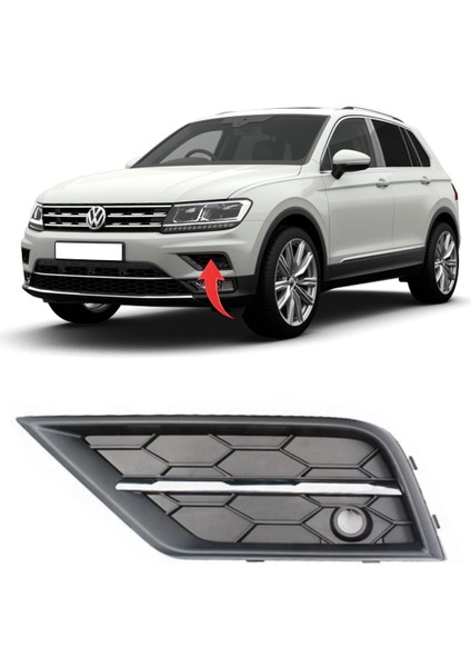 Tiguan Sol Sis Kapagı Sisli Kromlu Sensörlü 2017 5NA854661