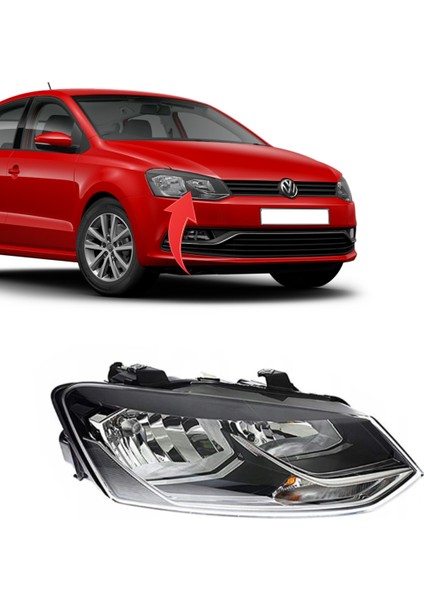 Vw Polo Sağ Far Komple 2014 Sonrası 6C1941006
