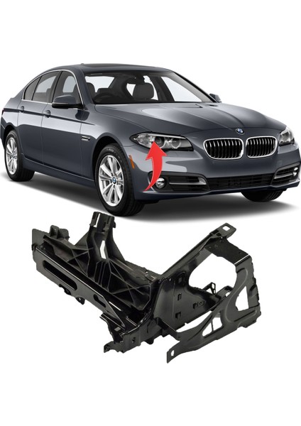 Bmw 5 Serisi F10+LCİ Far Braketi Sağ 2011-2016 51647200794