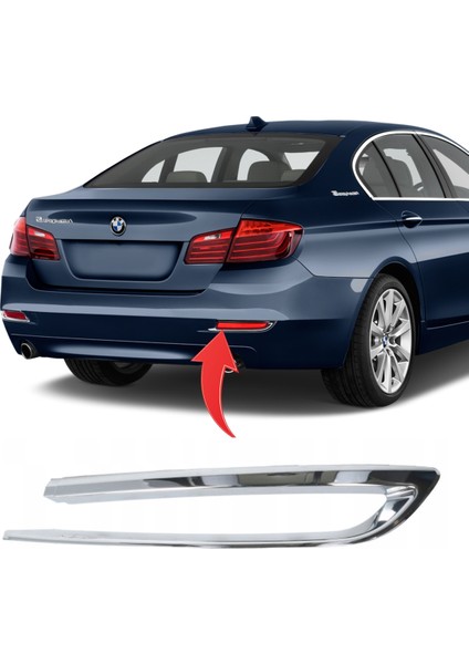 Bmw 5 Serisi F10 Lci Luxury Tampon Nikelajı Arka Sağ 51127341676