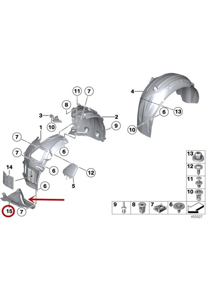 Bmw F10 Kürek Bakaliti Sol 51757256865