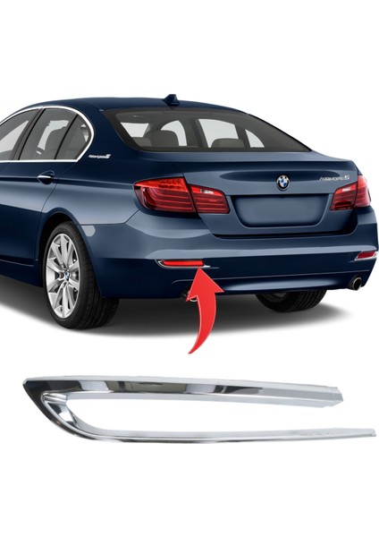 Bmw 5 Serisi F10 Lci Luxury Tampon Nikelajı Arka Sol 51127341675
