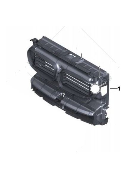 Bmw 5 Serisi F10 Lcı Panel Hava Kanalı Fan Maskesi Ön Tek Motorlu 51647332893