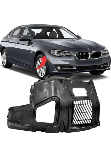 Bmw 5 Serisi F10+LCİ Çamurluk Davlumbazı Ön Sağ 51717186728