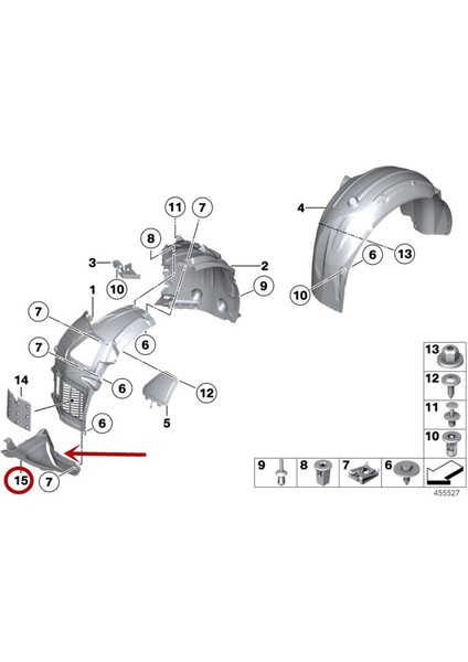 Bmw F10 Kürek Bakaliti Sağ 51757256866