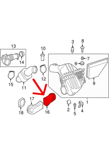 Hava Filitre Borusu Bmw N20-N52/N -N53 F10-F07-F01 fiyatları