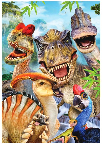 260 Parçalık Puzzle / Dino Selfie - Kod 3317