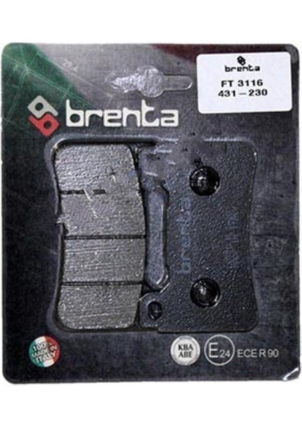 Honda Vfr 800 x Crossrunner Brenta Organik Ft 3116 Fren Balata Ön