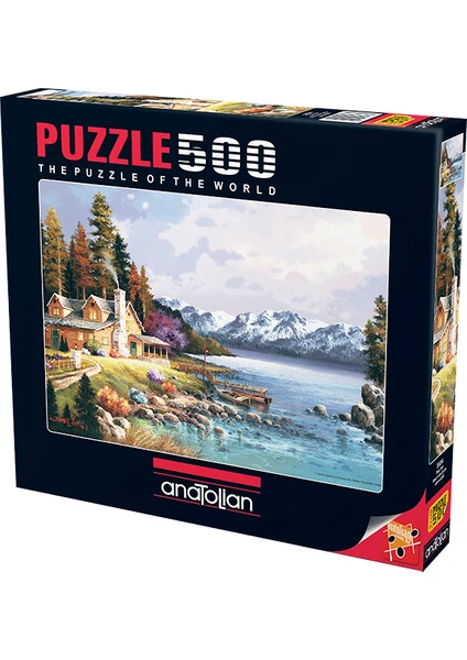 500 Parçalık Puzzle / Dağ Evi - Kod 3534