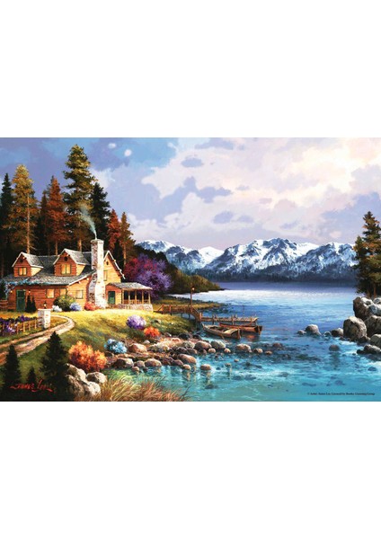 500 Parçalık Puzzle / Dağ Evi - Kod 3534