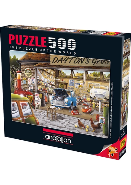 500 Parçalık Puzzle / Garaj - Kod 3571