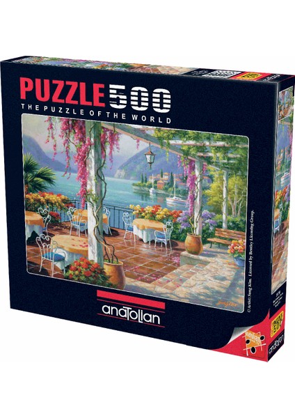 500 Parçalık Puzzle / Mor Salkımlı Teras - Kod 3578