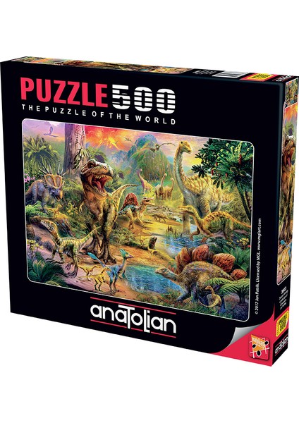 500 Parçalık Puzzle / Dinozor Krallığı - Kod 3603