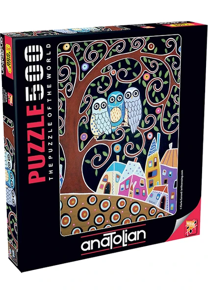 500 Parçalık Puzzle / Üç Baykuş - Kod 3605