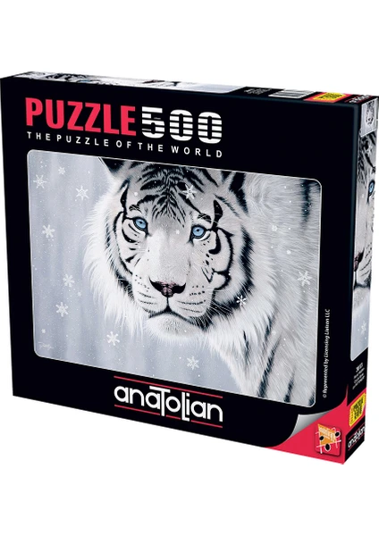 500 Parçalık Puzzle / Beyaz Kaplan - Kod 3613