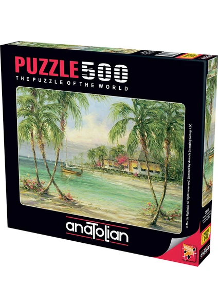 500 Parçalık Puzzle / Palmiye Manzarası - Kod 3616