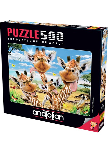 500 Parçalık Puzzle / Zürafa Selfisi - Kod 3617