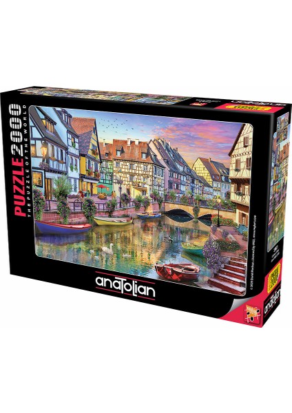 2000 Parçalık Puzzle / Colmar Canal - Kod 3953