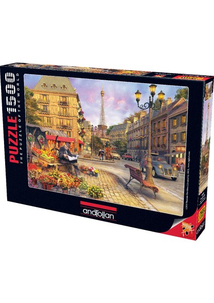 1500 Parçalık Puzzle / Paris Sokakları - Kod 4542