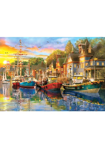 1500 Parçalık Puzzle / Liman Işıkları - Kod 4564