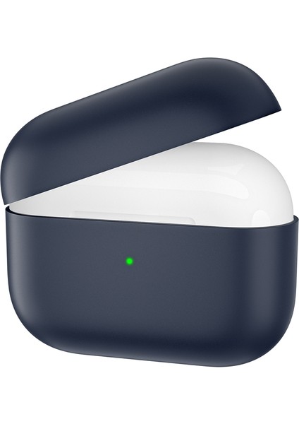 Apple-Air Pods 3 Için Bölünmüş Silikon Kulaklık Kılıfı 3 Gece Yarısı Mavi (Yurt Dışından)