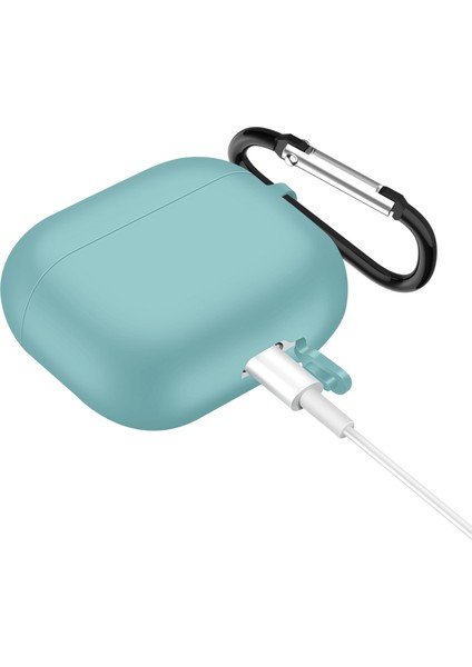 Apple-Air Pods 3 Yeşil Silikon Kulaklık Kılıfı (Yurt Dışından)