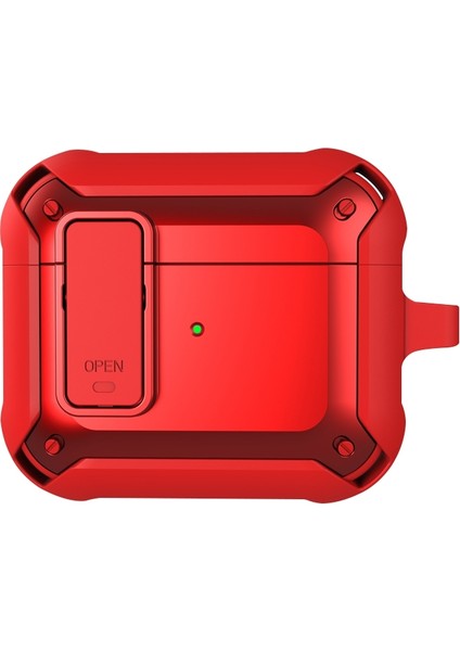 Apple-Air Pods 3 Kırmızı Için Kablosuz Kulaklık Koruyucu Kılıf (Yurt Dışından)
