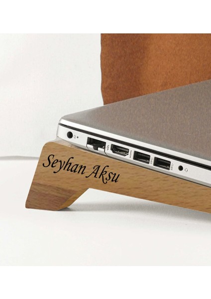 Kişiye Özel Taşınabilir Ahşap Notebook Laptop Standı modelleri