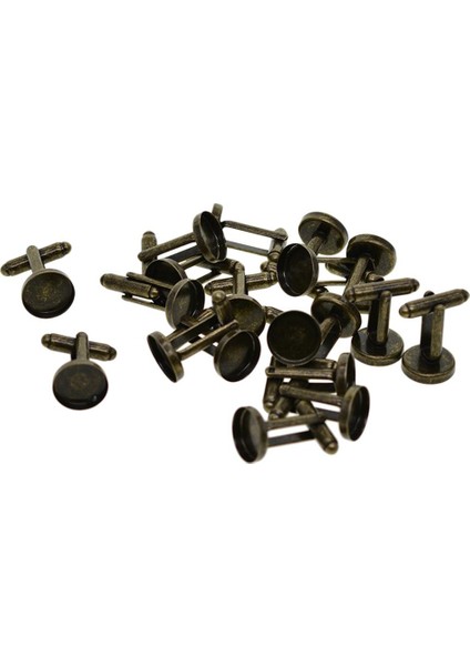 20 Adet Boş 12MM Yuvarlak Çerçeve Tutkal Baz Kupası Kol Düğmeleri Dıy Kol Düğmesi Bronz (Yurt Dışından) indirimleri