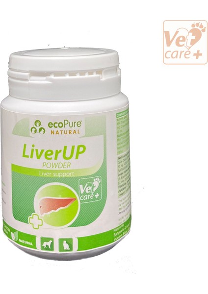 Ecopure Liverup Kedi&köpek Karaciğer Fonksiyon Desteği 40 G Toz
