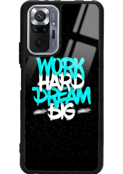 Xiaomi Redmi Note 10 Pro - Max Uzay Motto Tasarımlı Glossy Telefon Kılıfı